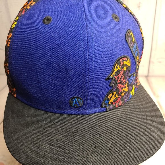New Era 59fidty Oakland A's Hat Fitted 7 1/4 Blue Black Rare - Picture 6 of 10